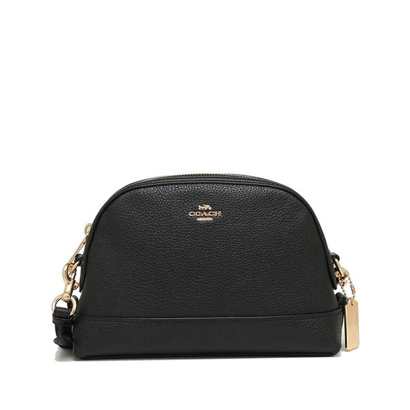 coach 2020年新款黑色迷你号贝壳包 XIANGYUN海外女士包袋