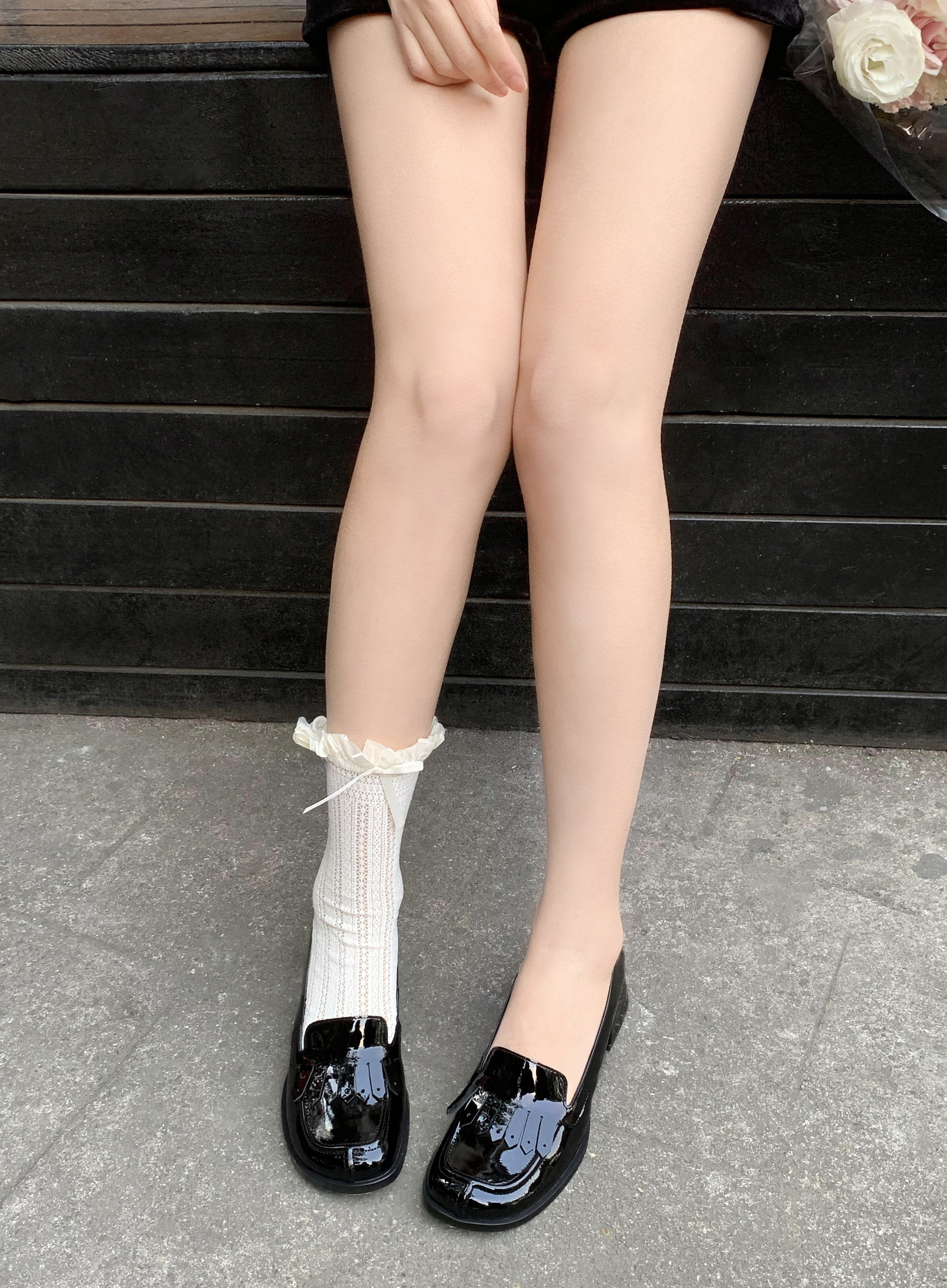 【benefanfan】小流苏擦色乐福鞋女软软的浅口中跟粗跟一脚蹬单鞋,淘宝优惠券,粉丝福利购,淘宝优惠卷