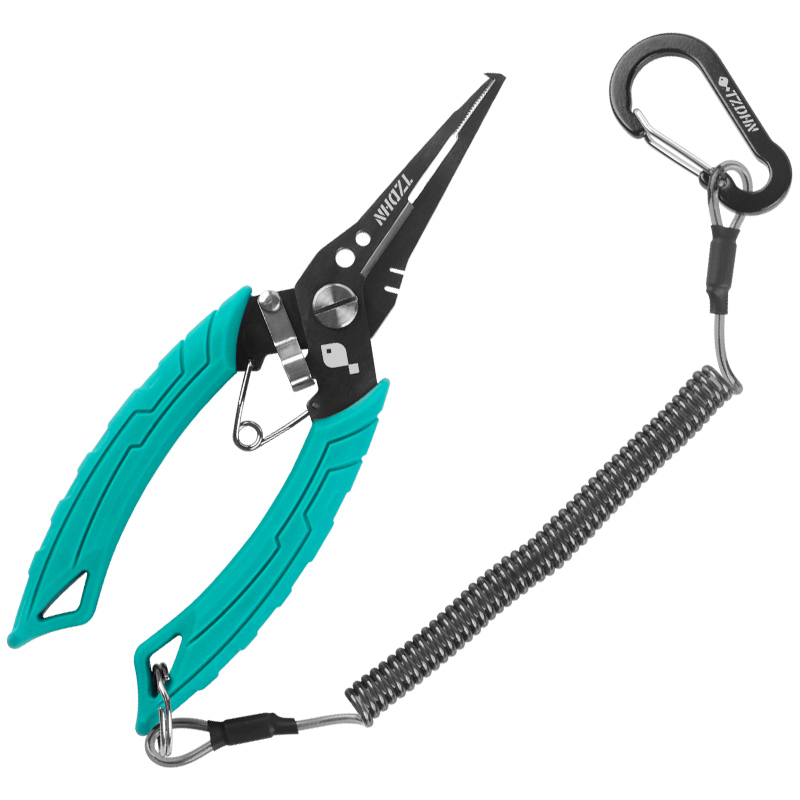 多功能新款路亚钳控鱼器一体微物加长尖嘴不锈钢钓鱼剪刀开小环钳,淘宝优惠券,粉丝福利购,淘宝优惠卷