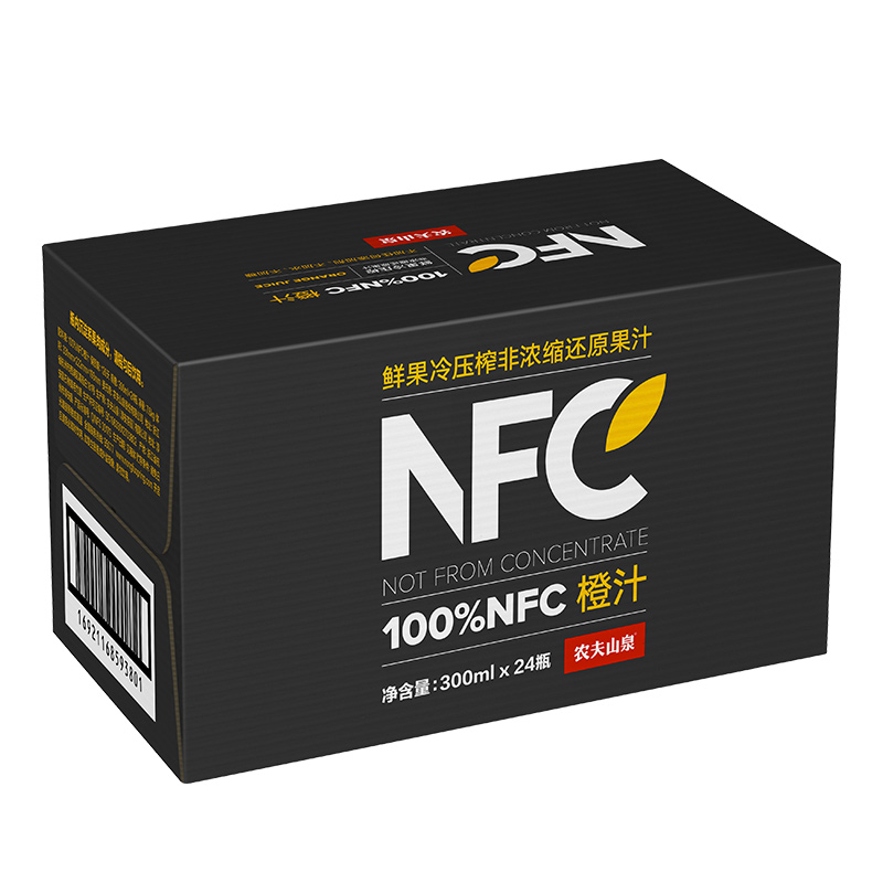 农夫山泉nfc橙汁苹果香蕉芒果300ml*24瓶整箱冷鲜榨纯多口味包邮-第4张图片-提都小院