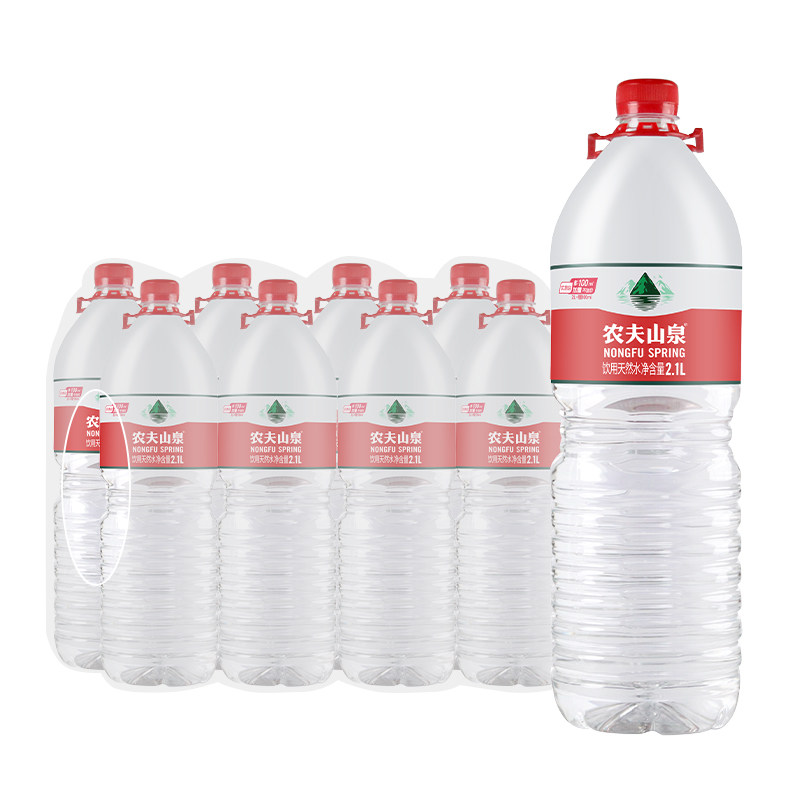 百亿 农夫山泉饮用天然水2.1L*8瓶整箱塑包大瓶装弱碱性水包邮,淘宝优惠券,粉丝福利购,淘宝优惠卷