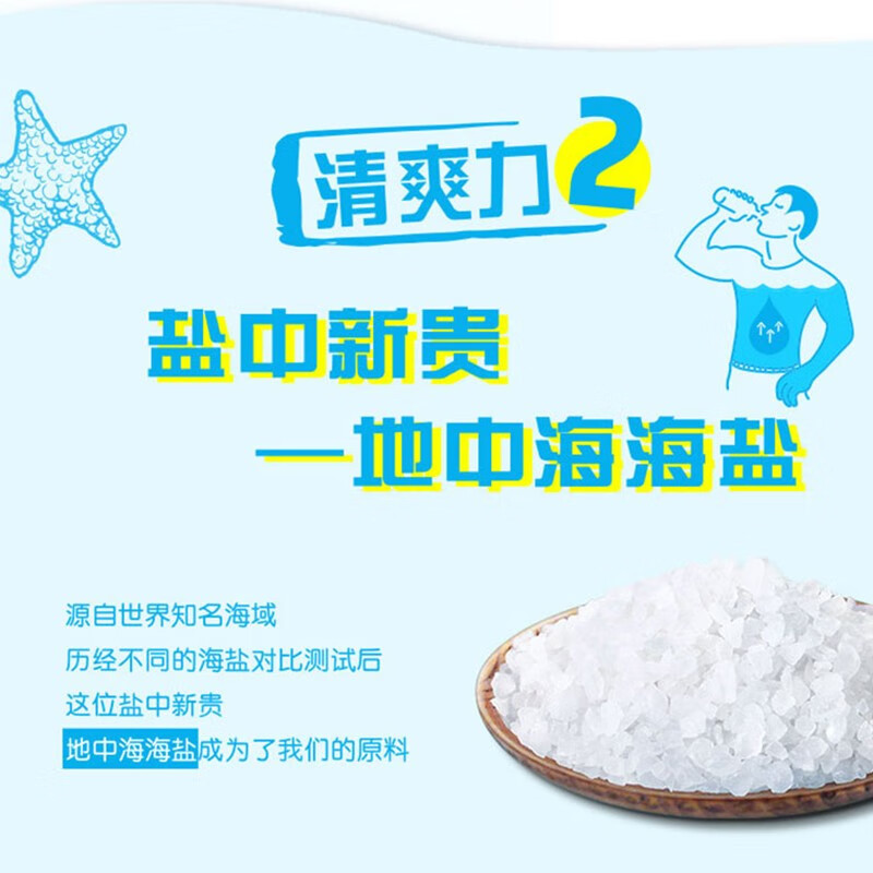 统一海之言海盐柠檬味果汁运动饮料1L*8瓶整箱大瓶补充电解质 - 图0