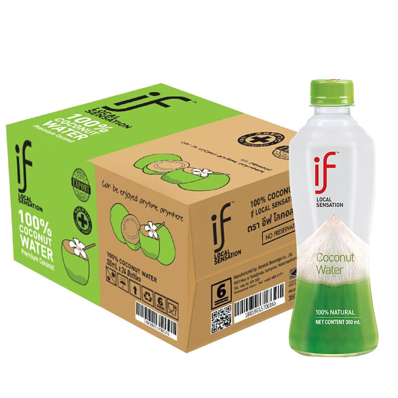 if泰国进口100%天然无添加纯椰子水350ml*12瓶0脂NFC果汁补水饮料,淘宝优惠券,粉丝福利购,淘宝优惠卷