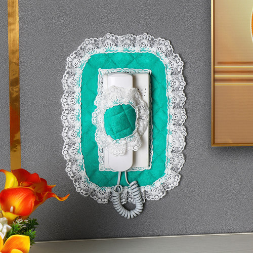 定制门铃电话套罩室内机布艺防尘框楼宇门禁贴可视对讲遮挡装饰盒 - 图2