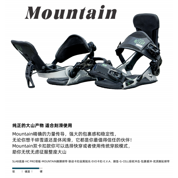 德国SP快穿固定器2425新款刻滑固定器单板MOUNTAIN ONE PURE订货 - 图1