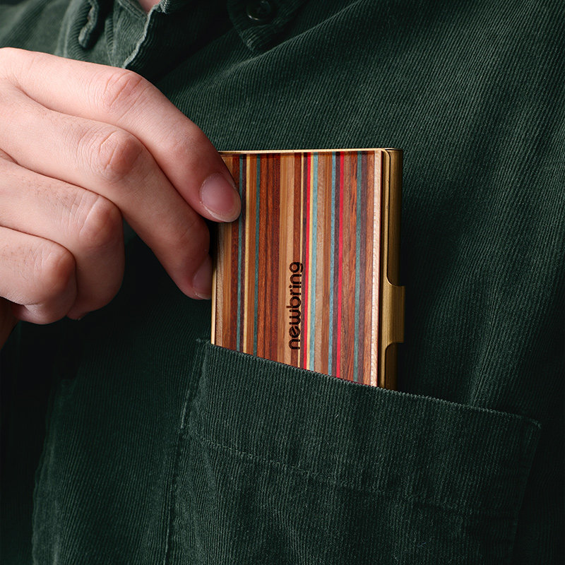 newbring黄铜名片夹男女名卡片盒 newbring卡包