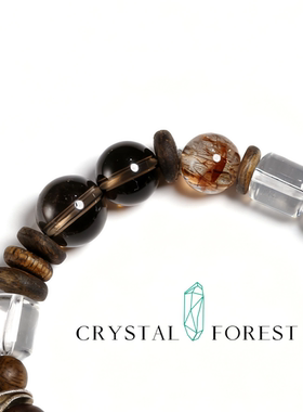 CFCO【愈见山】黑金超茶晶高级美拉德冬季配饰男女可戴