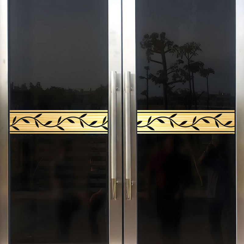 腰线玻璃门贴纸防撞提示美化玻璃门贴纸中国风墙贴店铺橱窗花边贴,淘宝优惠券,粉丝福利购,淘宝优惠卷