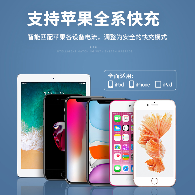 数据线适用于iPhone14苹果13快充11promax手机12充电器7p正品6se加长8plus闪充PD20W充电线iPad平板2米XR冲XS - 图0