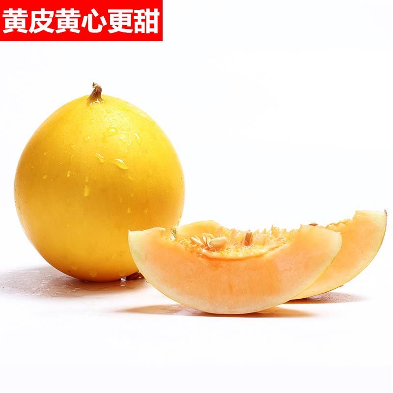 陕西黄河蜜金红脆蜜瓜4.5斤