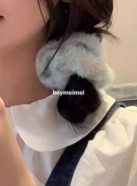 秋冬毛绒大肠发圈头绳发绳皮套