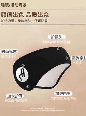 隔音睡觉眼罩一体专用耳套