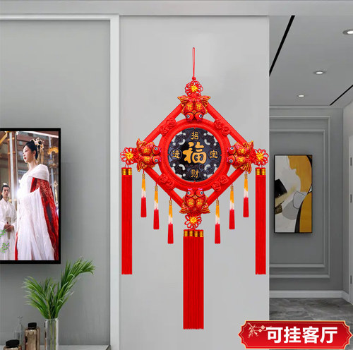 中国结福字挂件挂饰大小号新款桃木客厅入户门背景墙春节新年装饰 - 图2