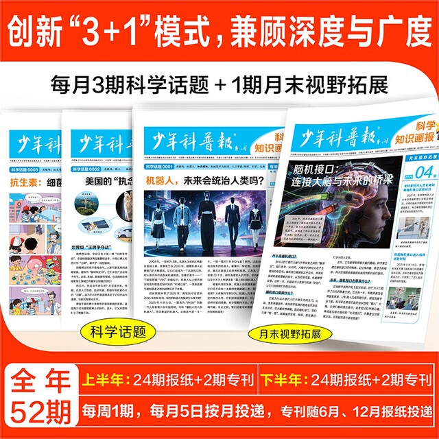 Junior Science Newspaper 206 full-year and half-year subscription