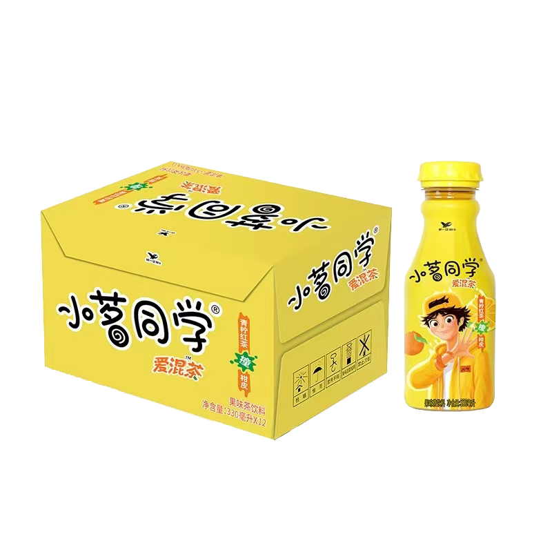 小明同学饮料小瓶整箱夏季夏天的办公室夏日饮品330ml*12柠檬青柠 - 图3