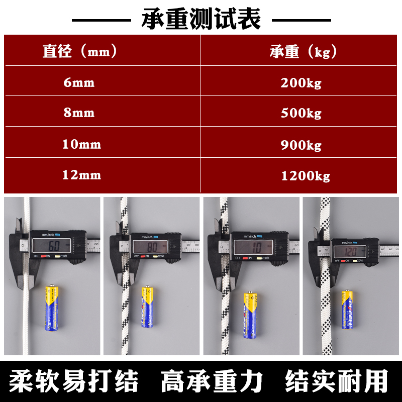 尼龙绳货车耐磨车用货绳子刹车捆绑绳绑货小大专用软绳手工结实-图1