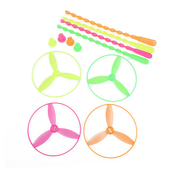 Flying Fairy Bamboo Dragonfly Hand Push UFO Children's Toy Outdoor Classic Nostalgic Rotating Bamboo Dragonfly 2 Sets