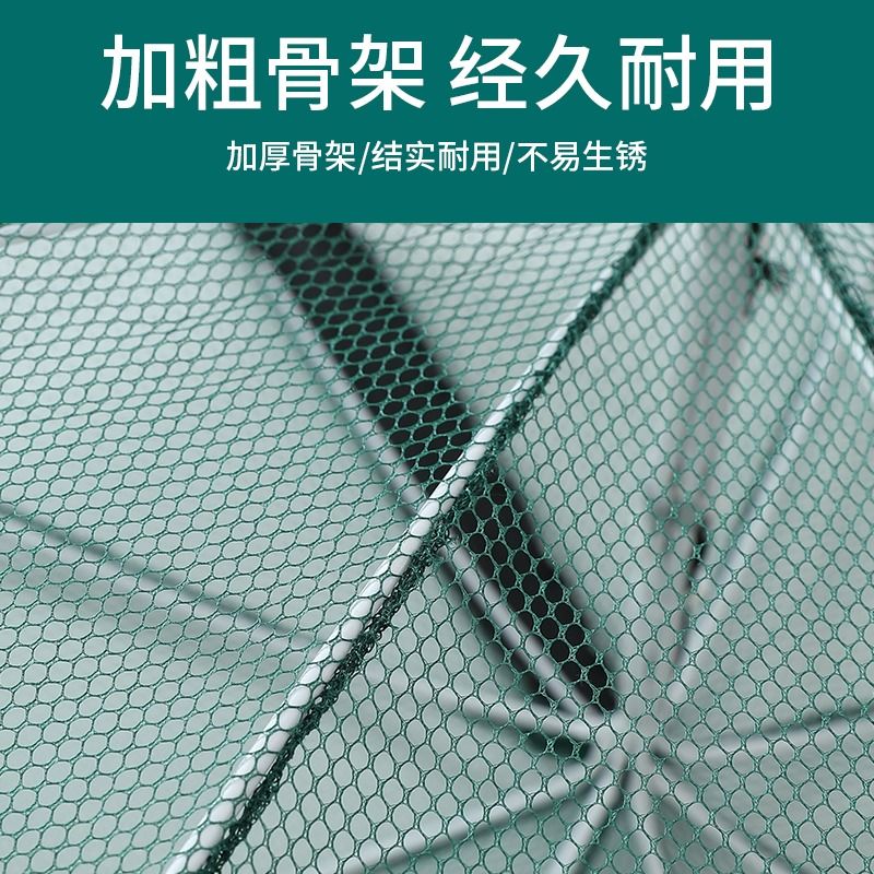 渔网地网鱼笼只进不出捞鱼网虾笼泥鳅黄鳝龙虾鱼网折叠河虾笼子 - 图2