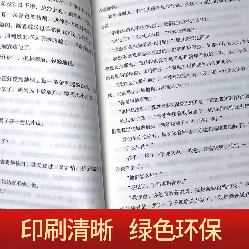 城南旧事呼兰河传正版五年级阅读正版著必课读外书籍适合小学生四年级六年级下册青少年初中生儿童文学经典名著书目南城旧事