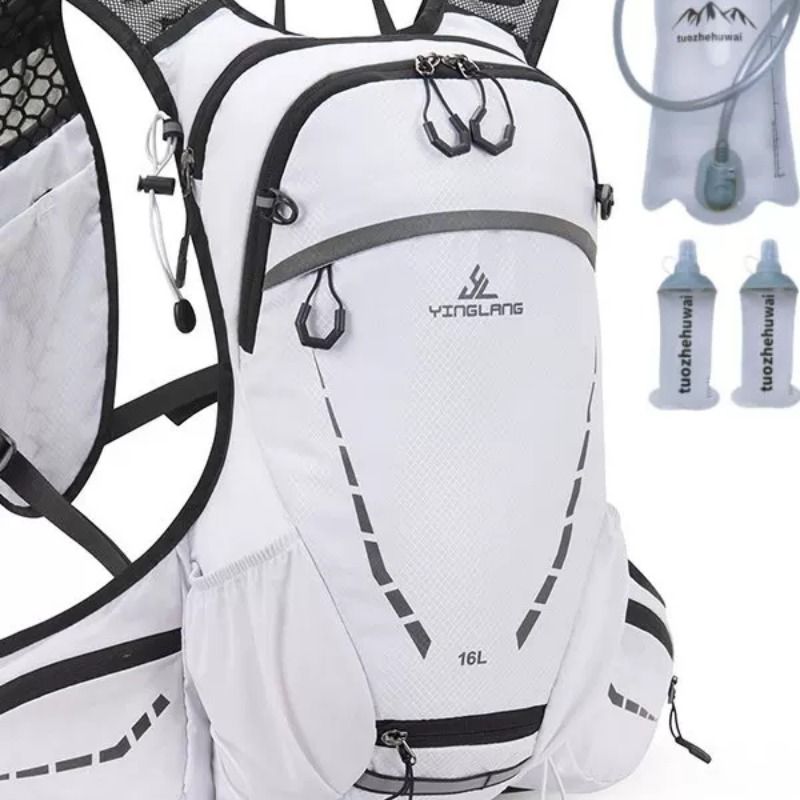Outdoor mountaineering and cycling backpack, lightweight hiking bag, sports water bag bag, 16L travel cross-country running backpack