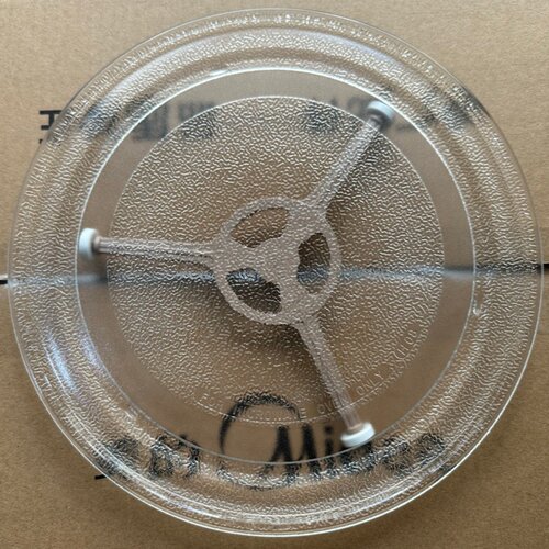 适用美的微波炉玻璃转盘M1-L213B/211A/213C内托盘蒸盘平底25.5cm - 图3