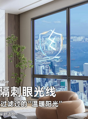 窗户防窥膜磨砂贴膜透光不透明