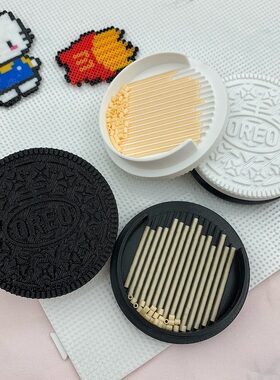 装饰摆件奥利奥拼豆铲黑白饼干造型可收纳拼豆手工DIY可爱又实用