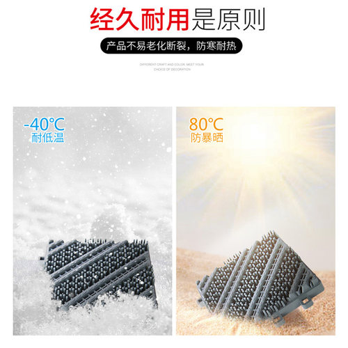 室外入户门垫拼接地垫商用防滑脚垫进门口除尘垫台阶地毯防水耐脏 - 图1