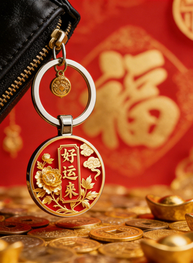 【转好运】好运来钥匙扣挂件 挂钥匙挂包车钥匙