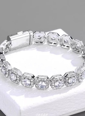 逆爱驰骋田栩宁同款爆闪锆石手链超重工时尚设计感手饰梓渝同款