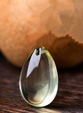 天然黄水晶水滴形吊坠通用