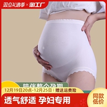 Pregnant Woman Underwear Pregnant special period Large code Breathable Mom High Waist Shorts Antibacterial Autumn winter 2023 bacteriostatic