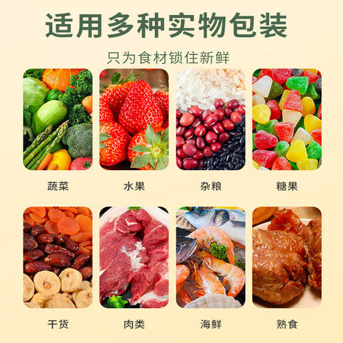 保鲜袋密封袋家用食品级冰箱冷冻专用拉链式塑料袋带封口收纳食物 - 图3