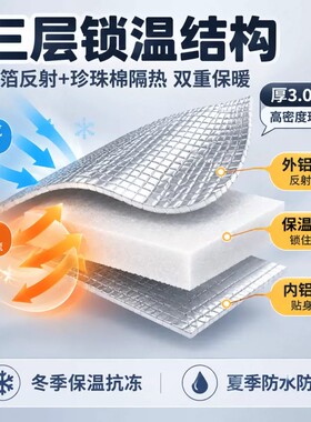 鱼缸保温棉保暖热带鱼爬宠过冬恒温遮光罩双面铝箔材料节能防冻罩