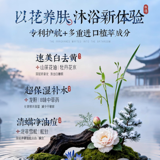 沐浴露持久留香祛痘液乳72小时香水男士女套装品牌正品官方旗舰店