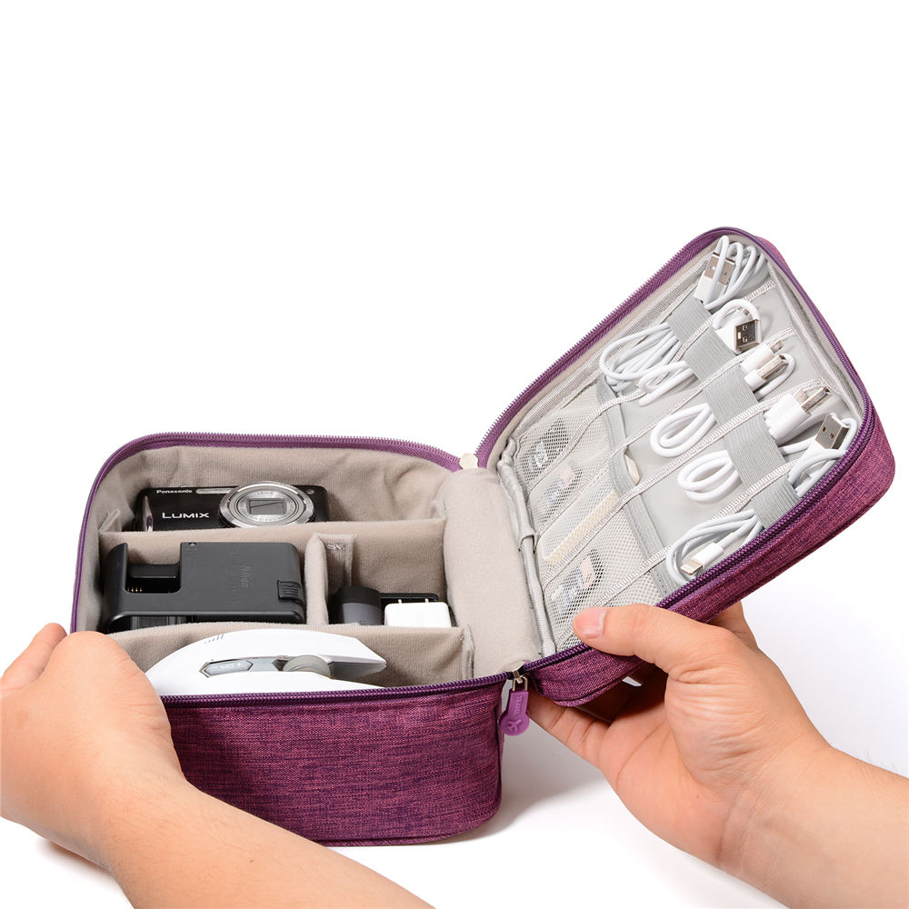 数据线数码收纳包充电器充电宝移动电源旅行包电子产品配件整理袋-图2