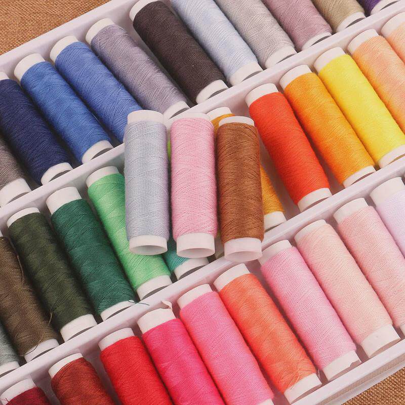 39色缝纫线针线盒家用缝补衣服线手工缝纫小线卷彩色手缝套装小卷,淘宝优惠券,粉丝福利购,淘宝优惠卷