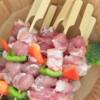 Air fryer bamboo skewers barbecue beef and mutton skewers grilled sausage disposable Oden outdoor barbecue fruit bamboo skewers