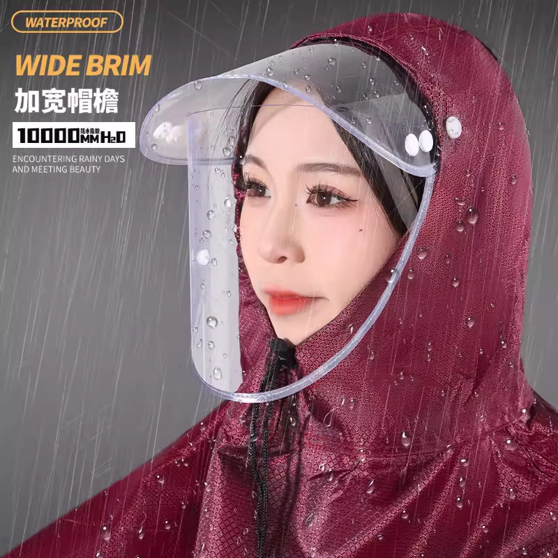 电动车雨衣男女成人外穿全身防暴雨长款加厚加大摩托车单双人雨披