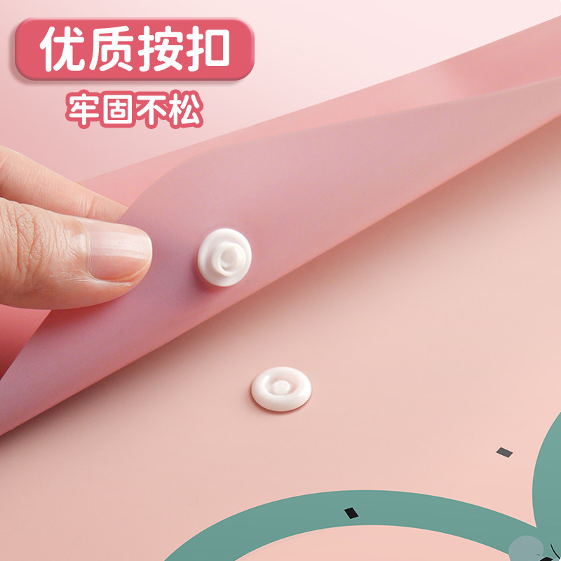 A4大容量按扣文件袋加厚卡通文件夹学生资料收纳袋子试卷透明防水开学,淘宝优惠券,粉丝福利购,淘宝优惠卷