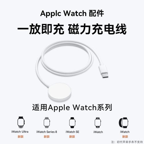 适用苹果手表充电器s8ultra手表iwatch7无线磁吸applewatch6SE5432代seriese快充电线便携充电底座支架