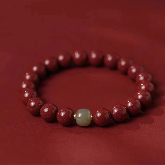Cinnabar bracelet for smooth transportation and wealth. Both men and women can wear it. Specifications