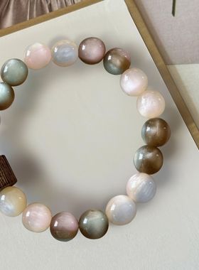 森系高颜值ins气质小众女款手串手链2025年新款爆款复古粉棕玫瑰