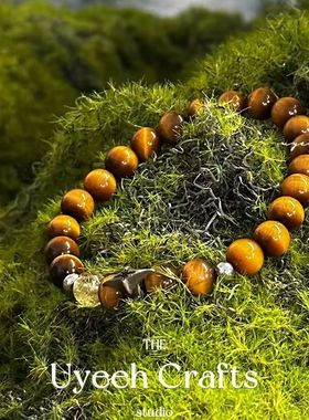 泛洛轻王嘉尔同款s925银六芒星招财虎眼石手串手链欧美送男友