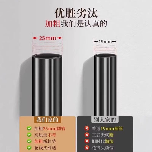 简易晾衣架落地卧室可折叠挂衣服架子阳台晒衣服的架子宿舍衣杆架 - 图0