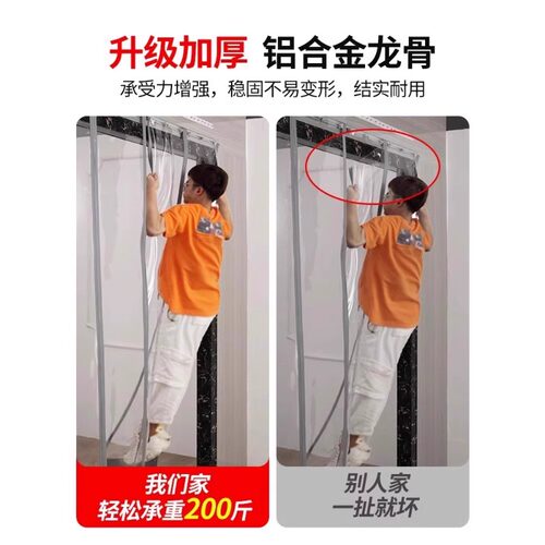 空调门帘店铺商用透明夏季磁吸挡风隔热pvc软隔断帘冷气防蚊防风 - 图2