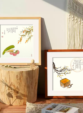 木质正方形挂墙画框|千人加购
