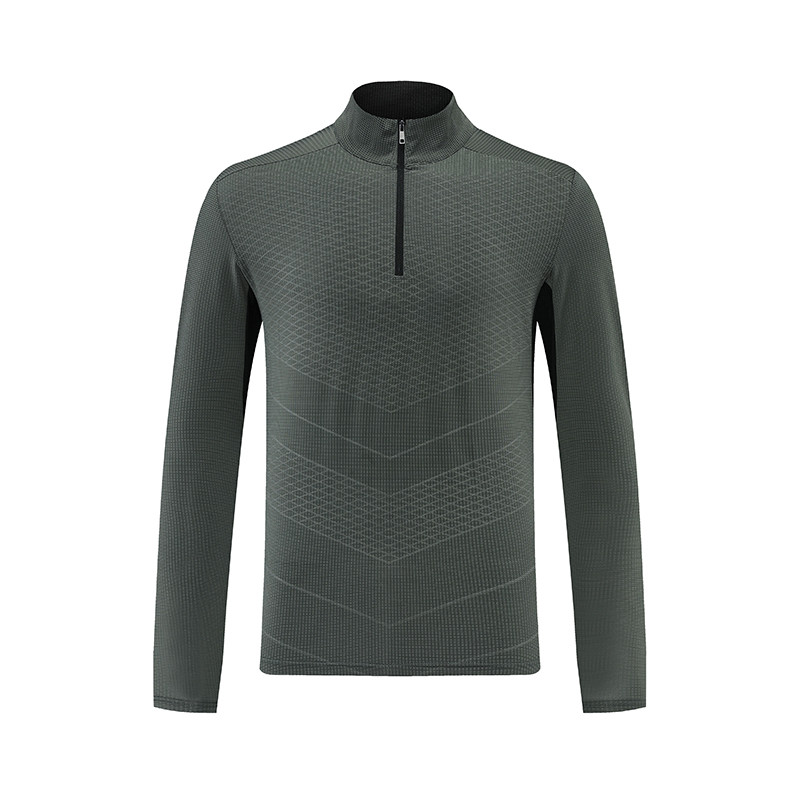 OVJF2025新款立领健身男士长袖半拉链运动T恤户外跑步弹力速干衣,淘宝优惠券,粉丝福利购,淘宝优惠卷