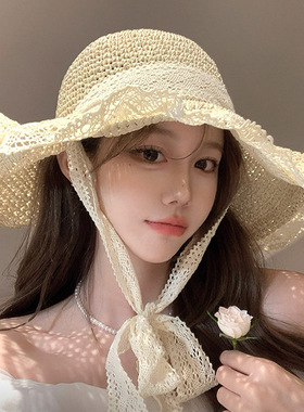 夏季防晒帽子女2026新款海边度假