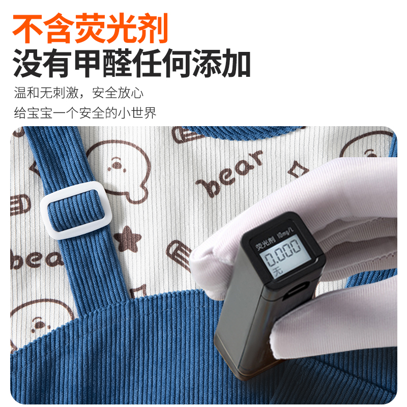 Baby smock, children's autumn and winter outer wear, men's bib, reverse dressing, waterproof, anti-dirty, baby food supplement rice pocket